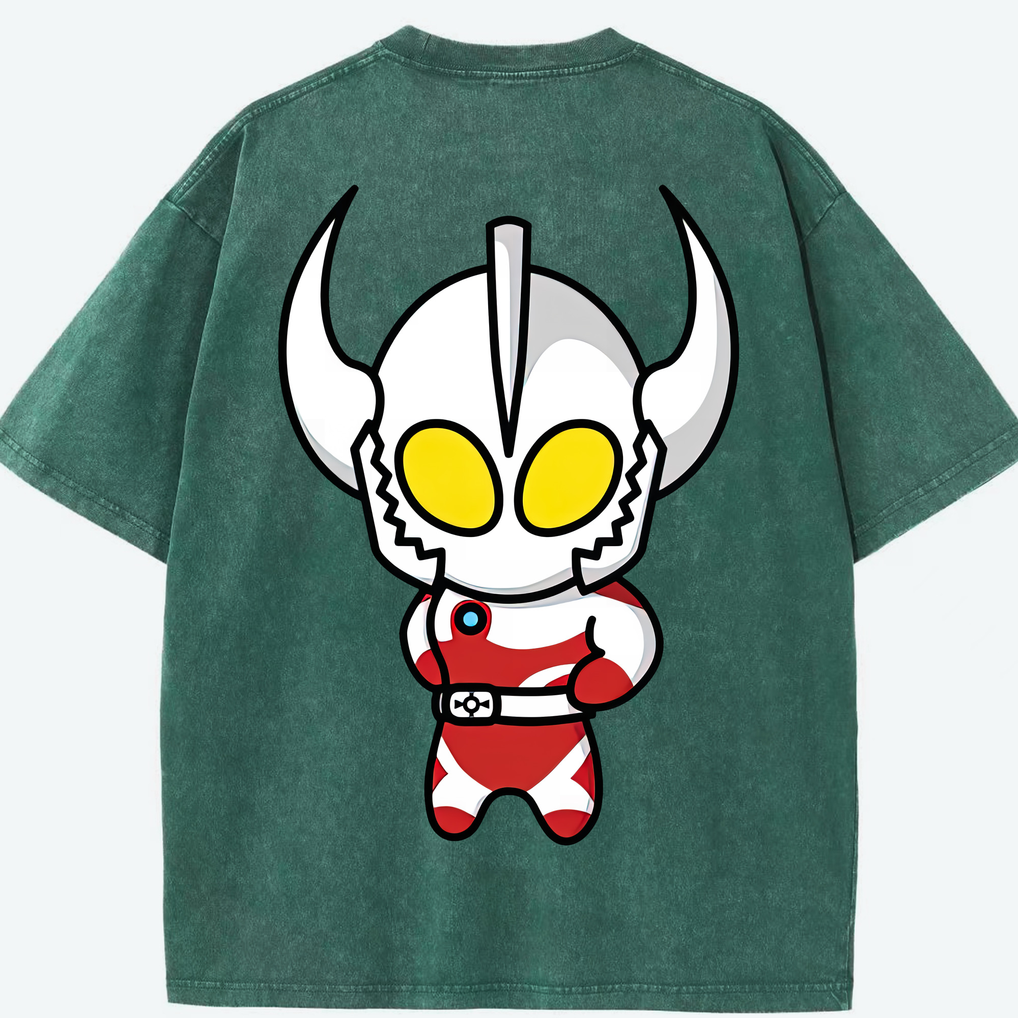 （画像用） ウルトラマン Ultraman 綿100% ヴィンテージ風 半袖Tシャツ（背面プリント）